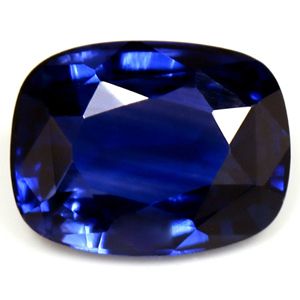 Szafir 1,38 ct, niebieski, szlif cushion