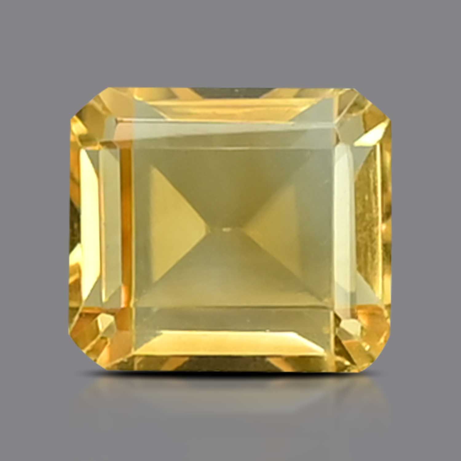 CITRINE FACETED 5.69ct YELLOW EC BRAZIL NONE
