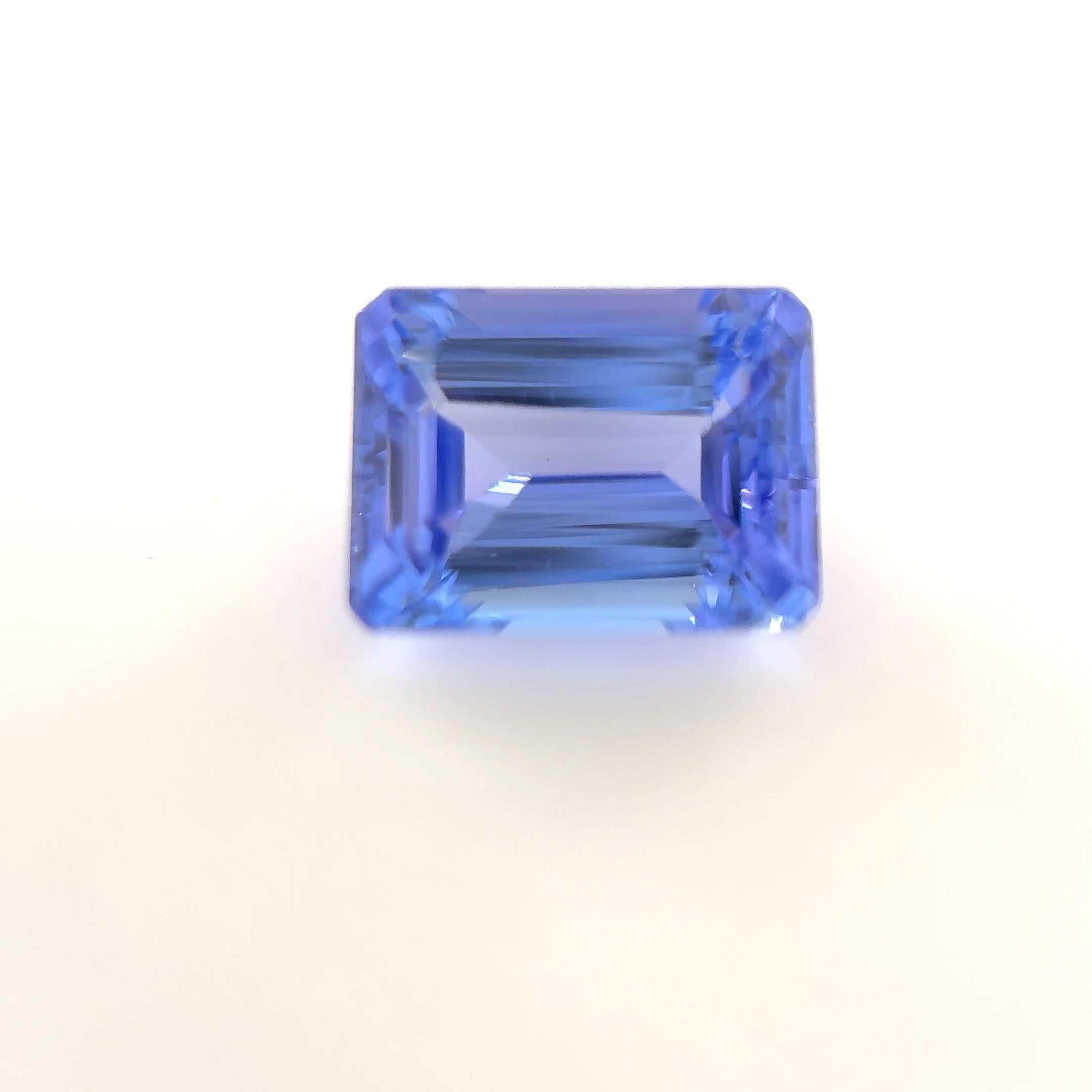 Tanzanit 1,85 ct, niebieski, szlif szmaragdowy