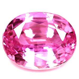 Szafir 3,04 ct, różowy, szlif owalny