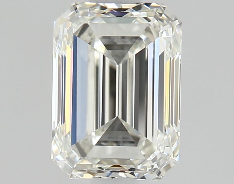 1.02-carat emerald diamond with J color, null cut, and VVS2 clarity.
