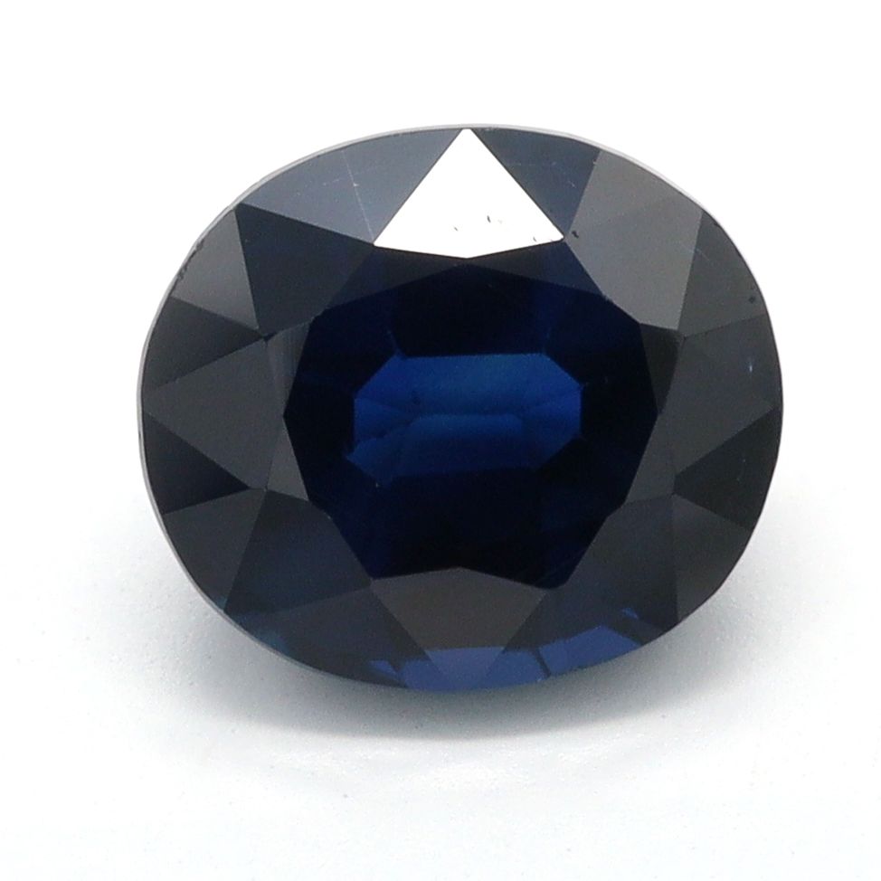 SAPPHIRE FACETED 1.68ct BLUE BLUE EC AUSTRALIA HEATED