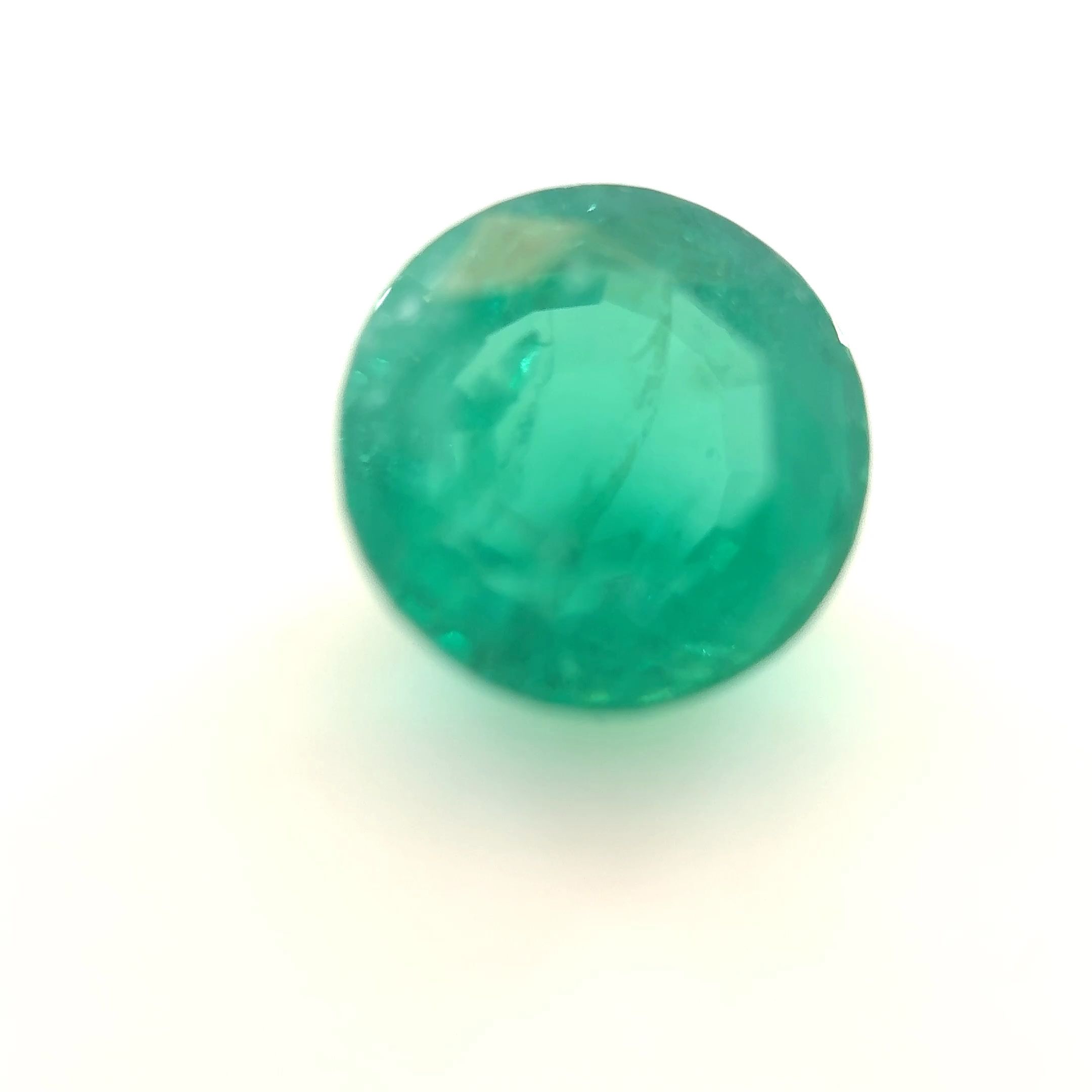 Szmaragd 3,19 ct, zielony, szlif okrągły