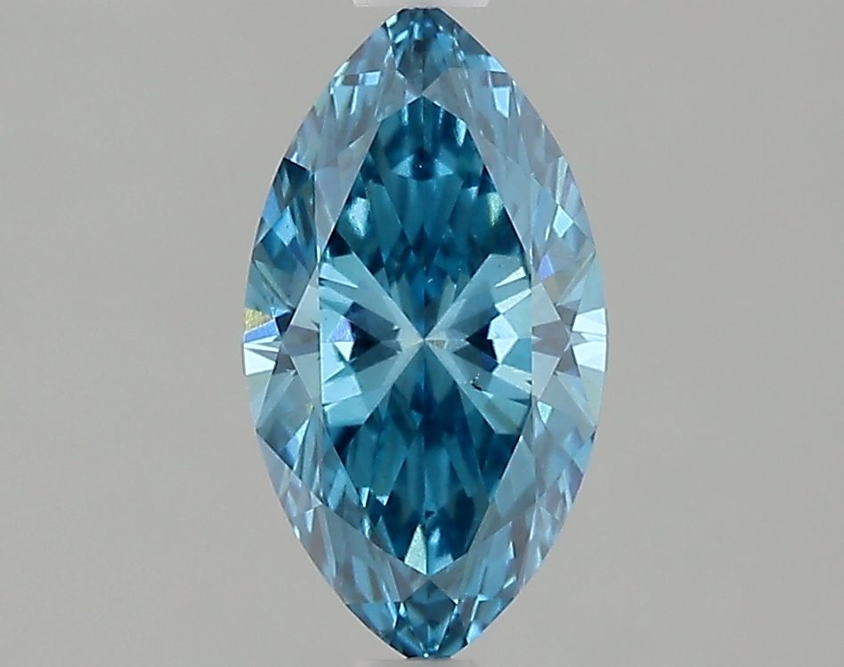 0.92 CT Fancy Vivid Blue MARQUISE