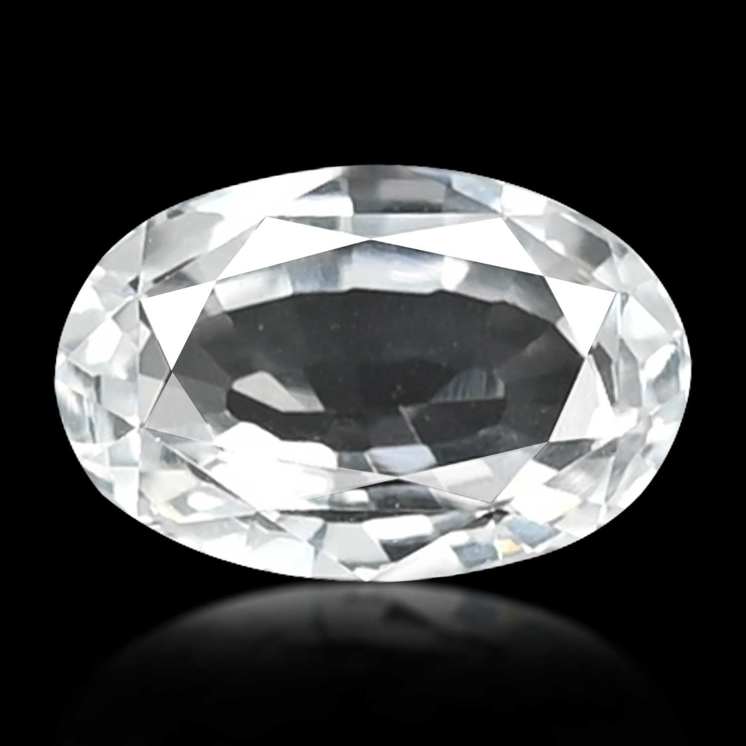 TOPAZ FACETED 6.69ct WHITE MI BRAZIL NONE