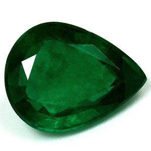 Szmaragd 2,86 ct, zielony, szlif gruszka
