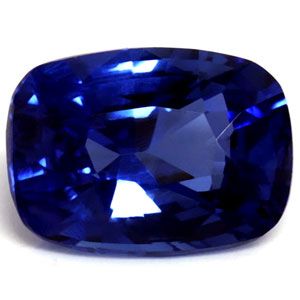 Szafir 1,55 ct, niebieski, szlif cushion