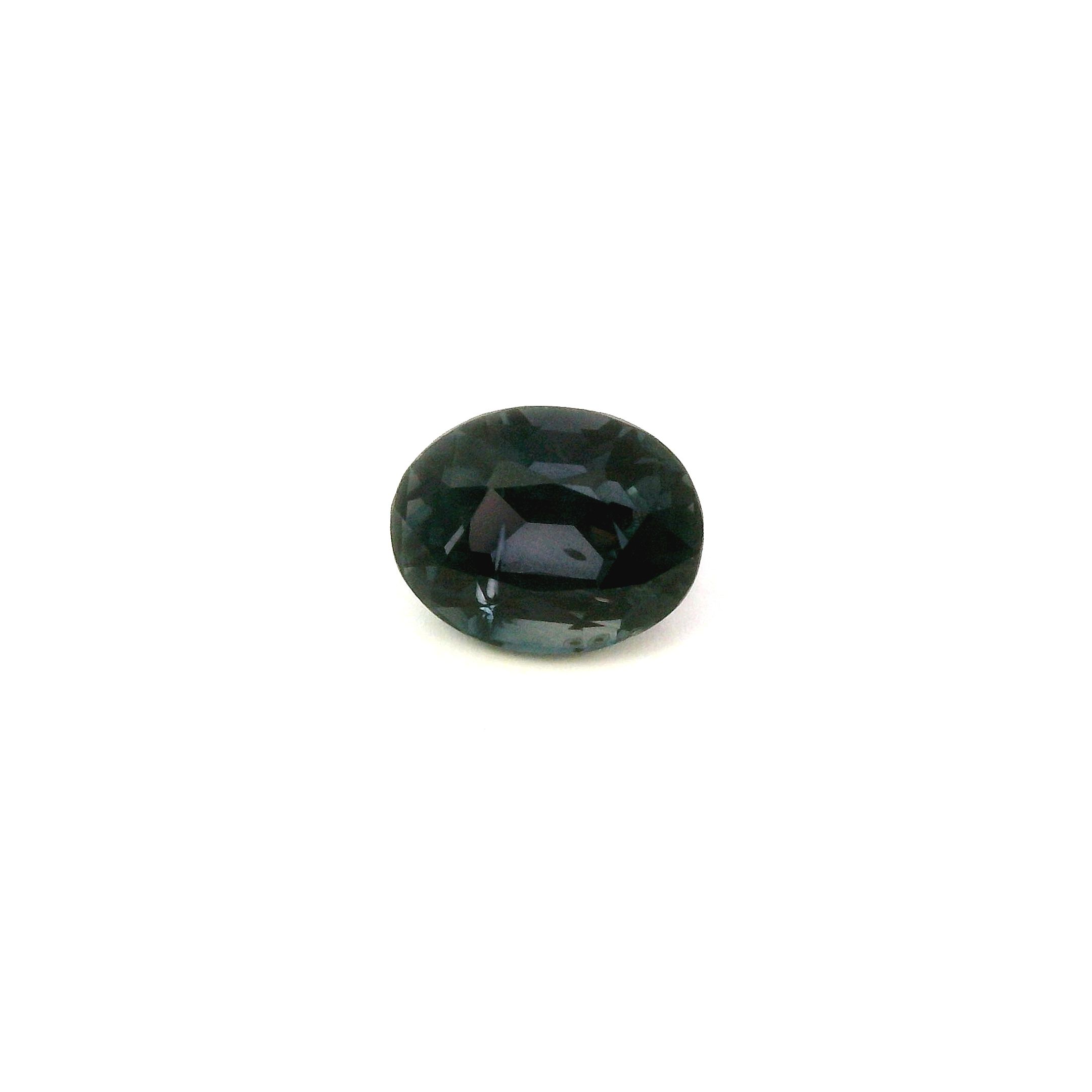 Szafir 3,21 ct, niebieski, szlif owalny