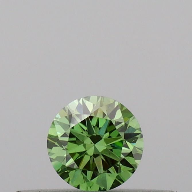 0.18 CT Fancy Vivid Green ROUND