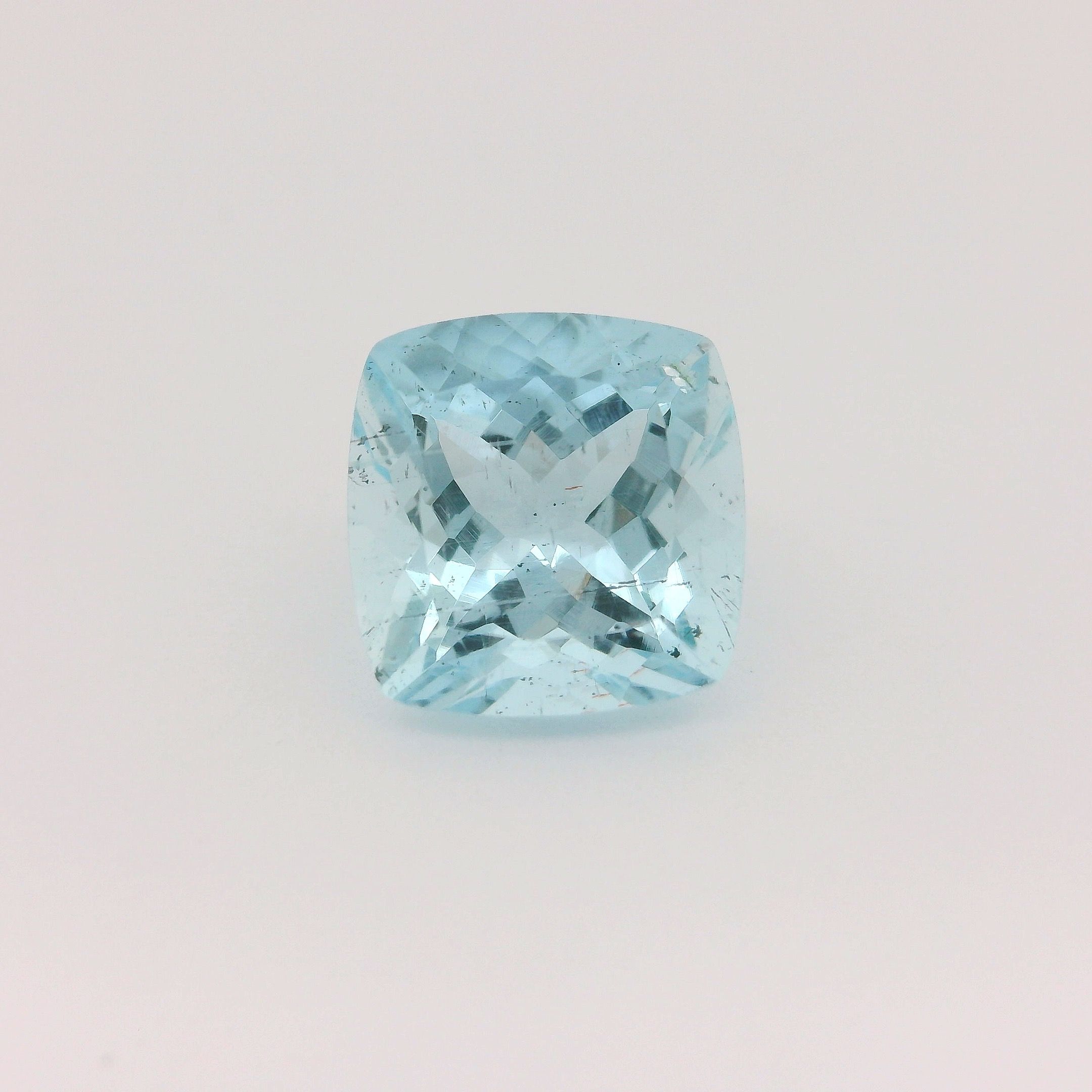 Akwamaryn 3,13 ct, niebieski, szlif cushion
