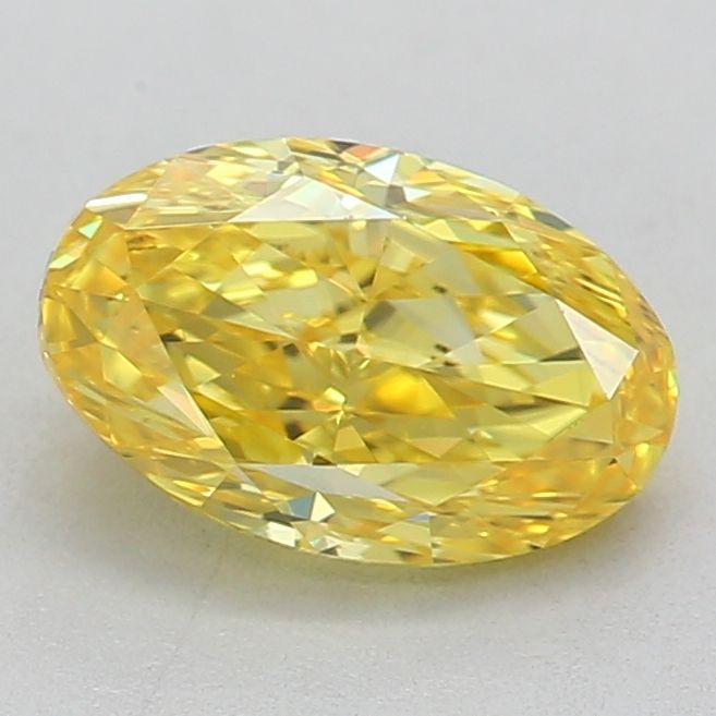 0.72 CT Fancy Vivid Yellow OVAL