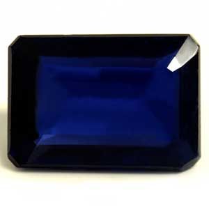 Szafir 2,85 ct, niebieski, szlif szmaragdowy
