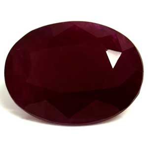 Rubin 2,68 ct, czerwony, szlif owalny