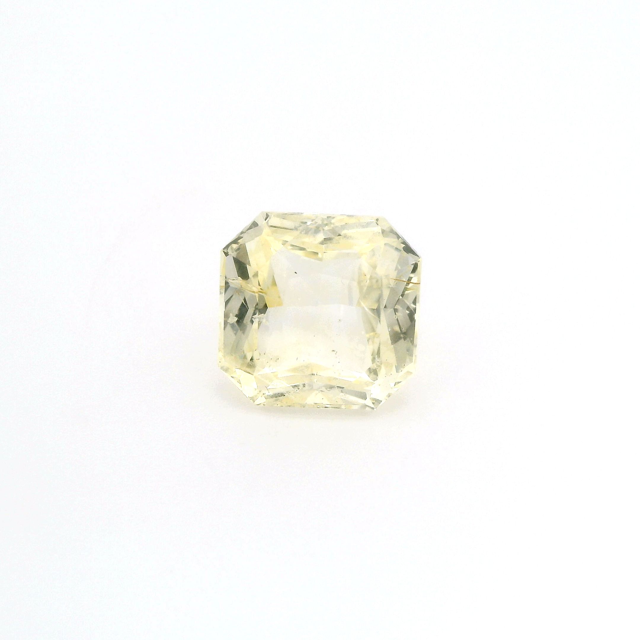 Szafir 7,64 ct, żółty, szlif ośmiokątny