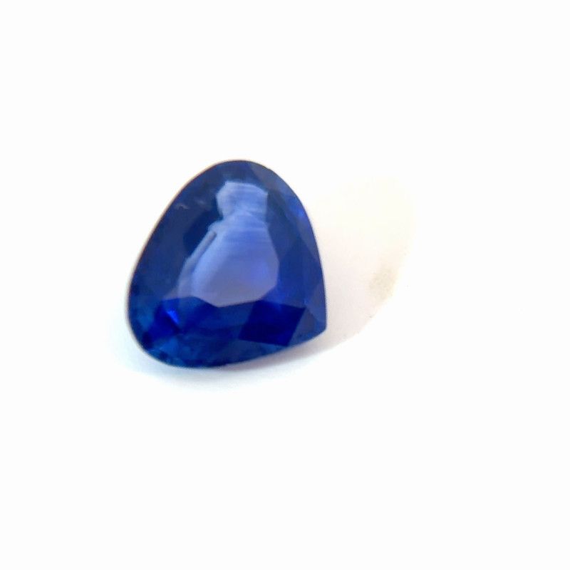 Szafir 1,58 ct, niebieski, szlif gruszka