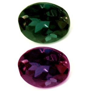 ALEXANDRITE FACETED 0.19ct GREEN Blue Green to Intense Purple EC INDIA NONE