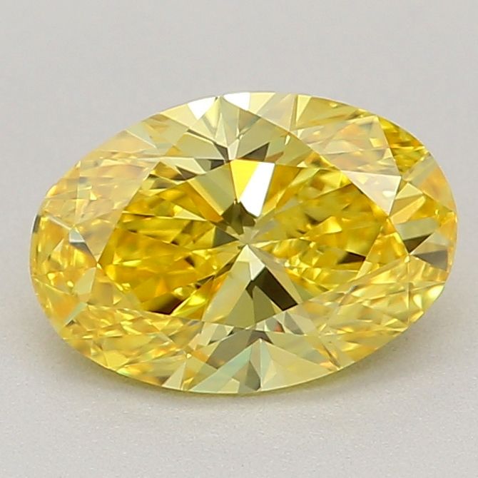 0.81 CT Fancy Vivid Yellow OVAL