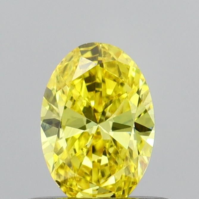 0.39 CT Fancy Vivid Yellow OVAL