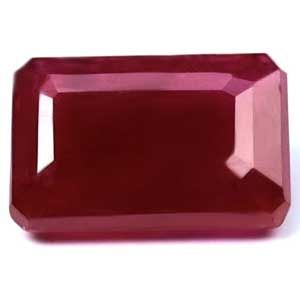 Rubin 1,07 ct, czerwony, szlif szmaragdowy