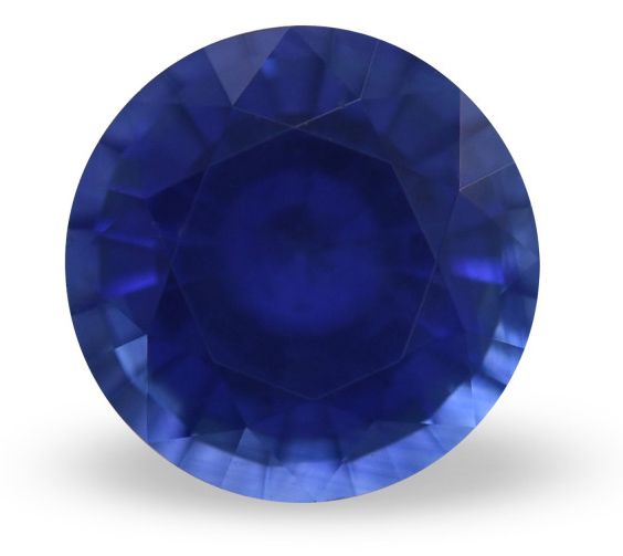 Szafir 1,08 ct, niebieski, szlif okrągły
