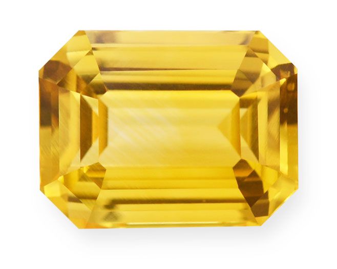 SAPPHIRE FACETED 2.61ct YELLOW Yellow EC SRILANKA HEATED