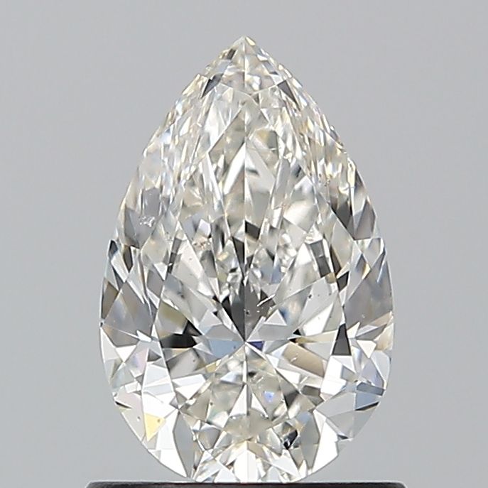 1.01-carat pear diamond with I color, null cut, and SI1 clarity.