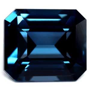 Spinel 2,57 ct, niebieski, szlif szmaragdowy
