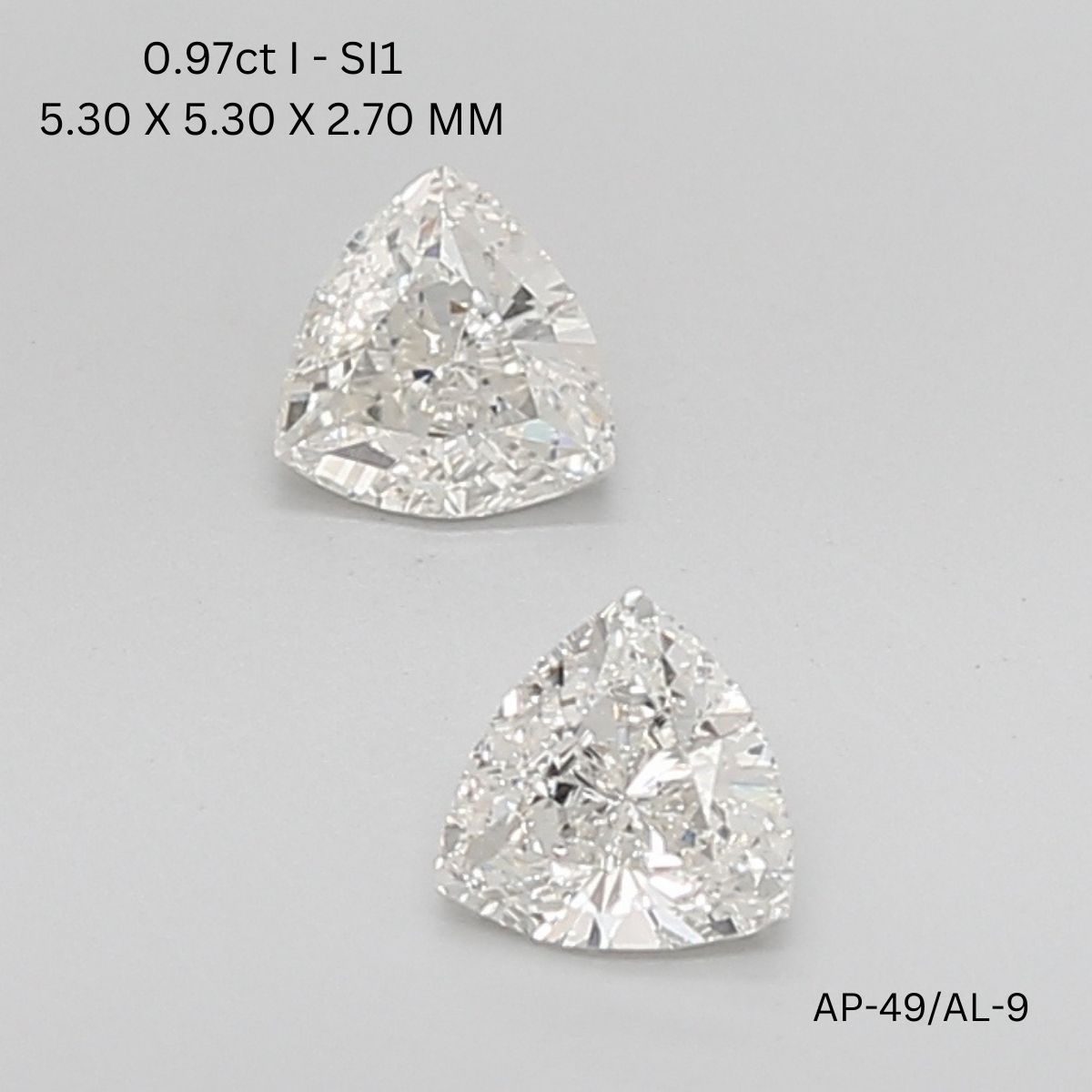 Prírodný diamant trillion,...