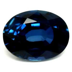 Szafir 1,06 ct, niebieski, szlif owalny