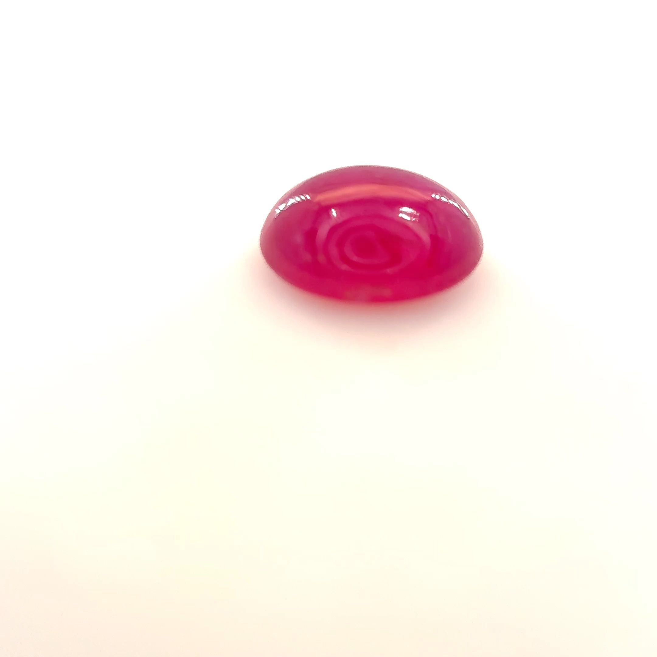 Rubin 1,20 ct, czerwony, kaboszon