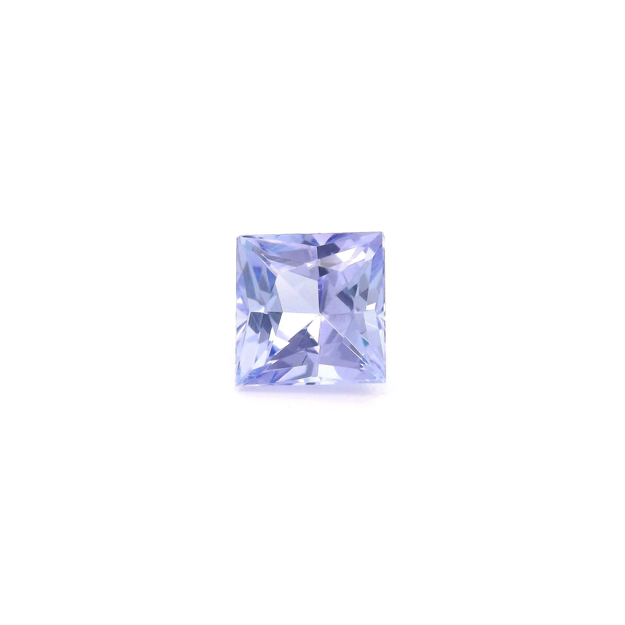 Tanzanit 1,38 ct, niebieski, szlif kwadratowy