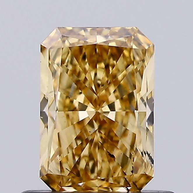 0.7 CT Fancy Vivid Yellowish Brown RADIANT