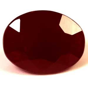 Rubin 5,06 ct, czerwony, szlif owalny