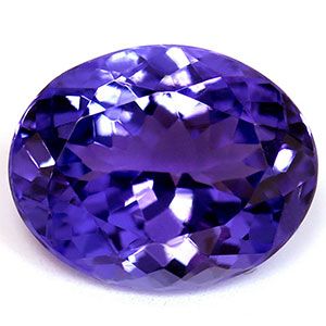 Tanzanit 1,97 ct, niebieski, szlif owalny