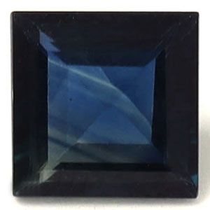 Szafir 1,00 ct, niebieski, szlif kwadratowy