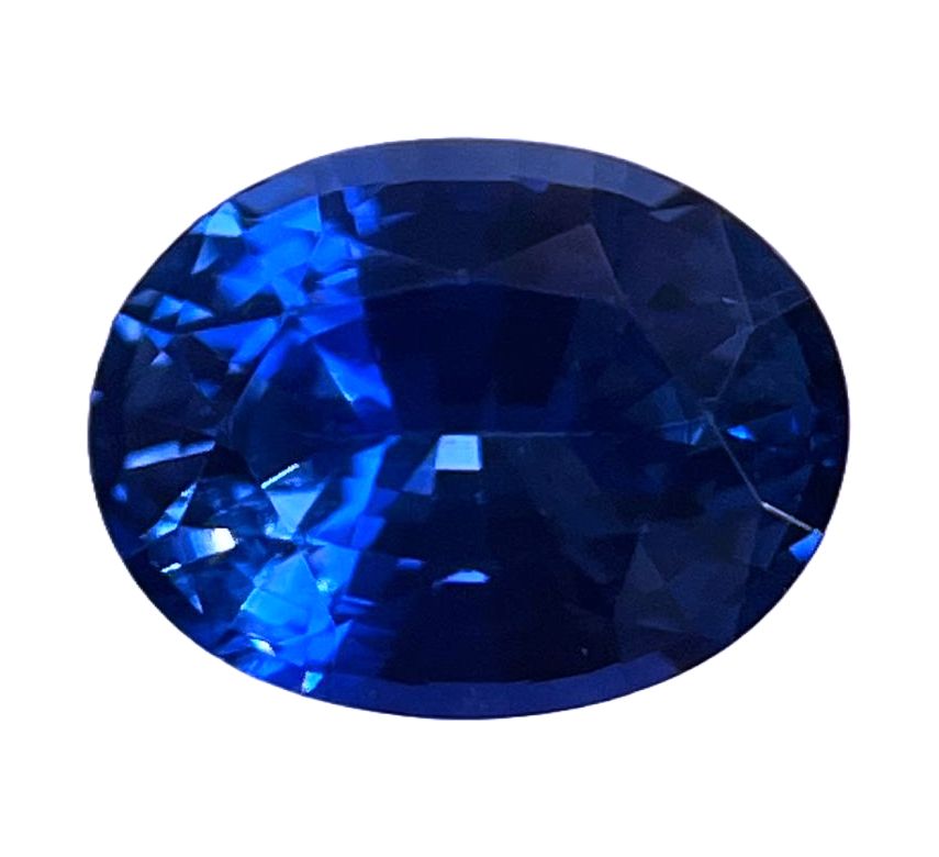 SAPPHIRE FACETED 2.48ct BLUE Blue EC SRILANKA HEATED