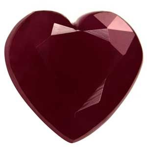Rubin 3,13 ct, czerwony, szlif serce