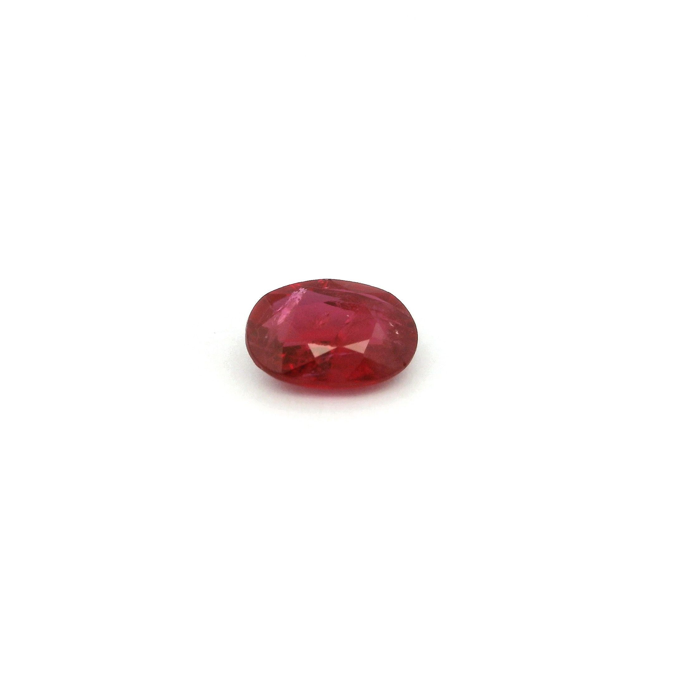RUBY FACETED 0.81ct RED Intense SI MOZAMBIQUE HEATED