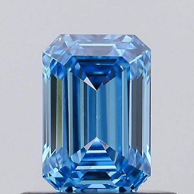 0.63 CT Fancy Vivid Blue EMERALD