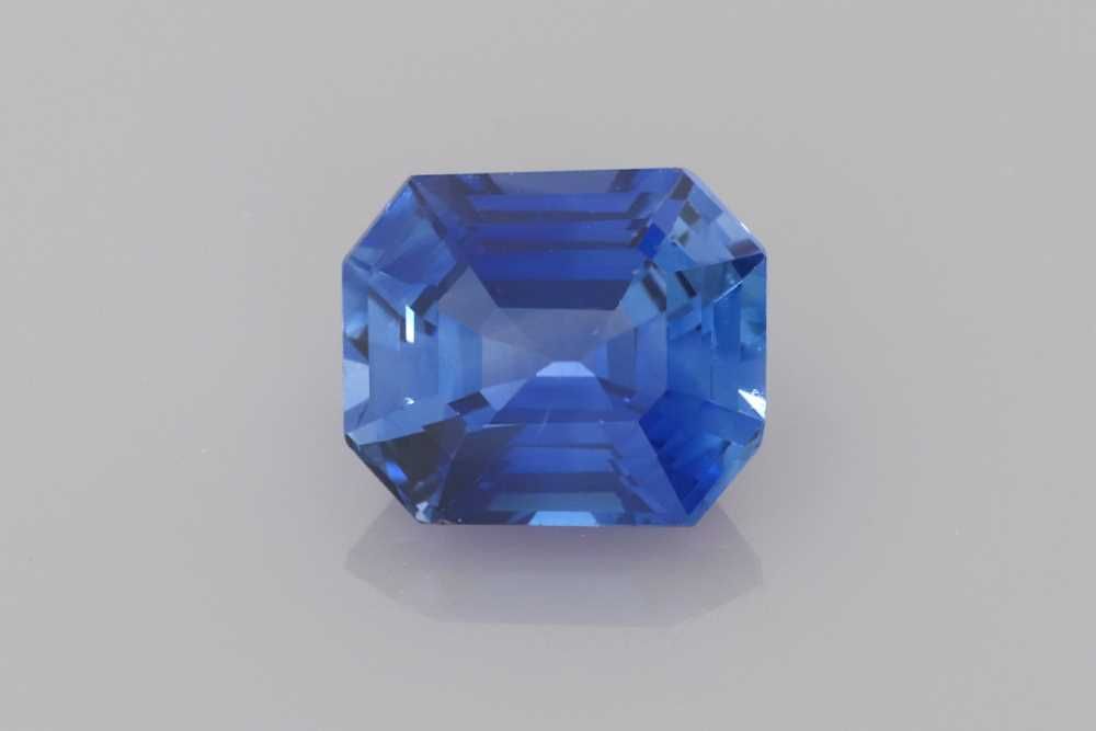 Szafir 1,15 ct, niebieski, szlif ośmiokątny