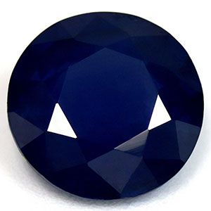 Szafir 1,85 ct, niebieski, szlif okrągły