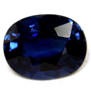 Szafir 1,06 ct, niebieski, szlif owalny