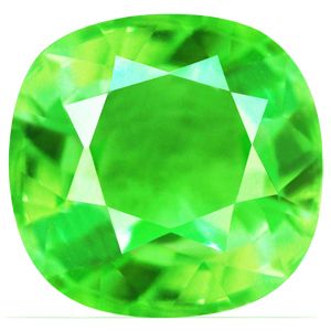 Granat 1,39 ct, zielony, szlif cushion