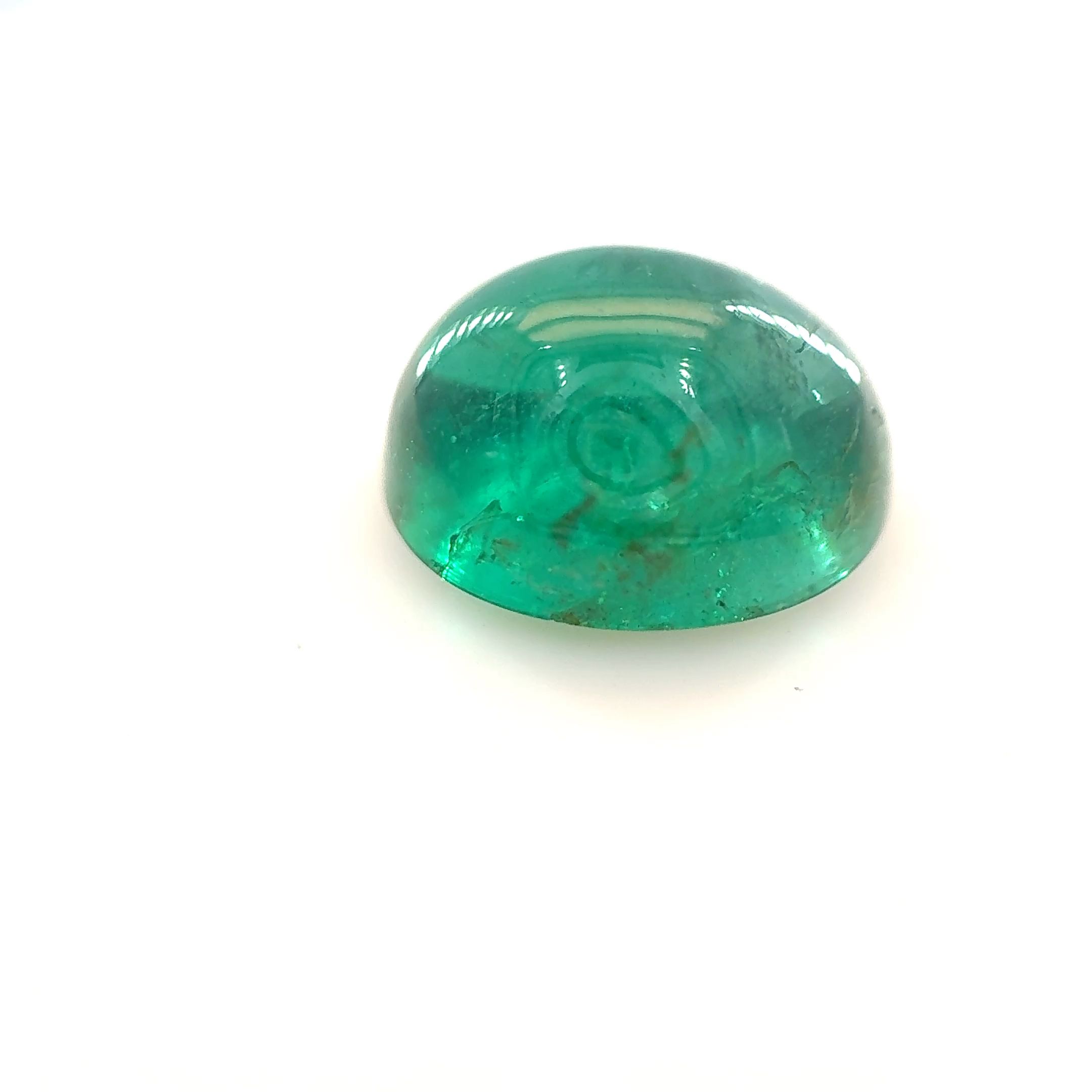 Szmaragd 2,70 ct, zielony, kaboszon