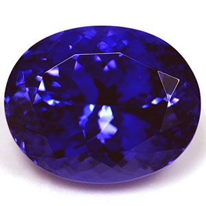 Tanzanit 15,57 ct, niebieski, szlif owalny