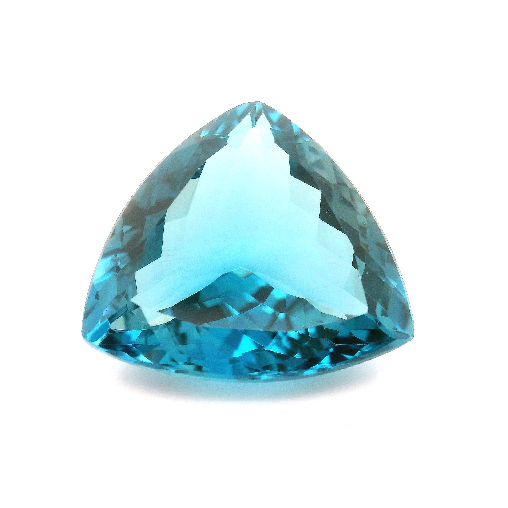 Topaz 13,22 ct, niebieski, szlif trójkątny