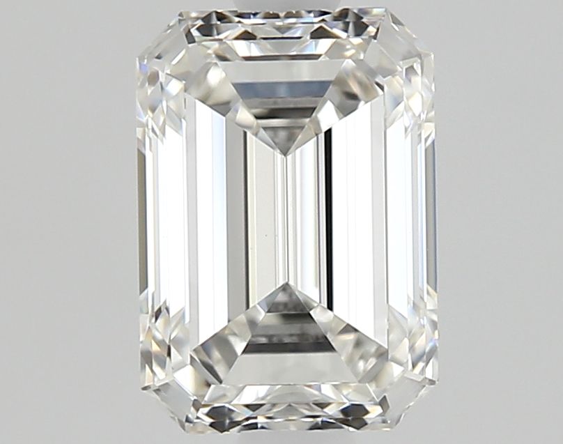 1.06-carat emerald diamond with G color, null cut, and VVS2 clarity.