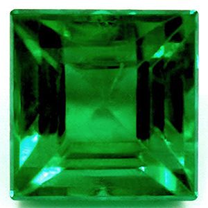 Szmaragd 1,22 ct, zielony, szlif kwadratowy