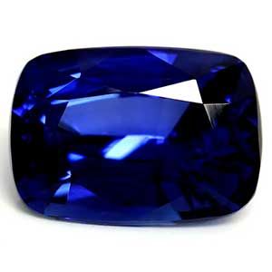 Szafir 4,05 ct, niebieski, szlif cushion