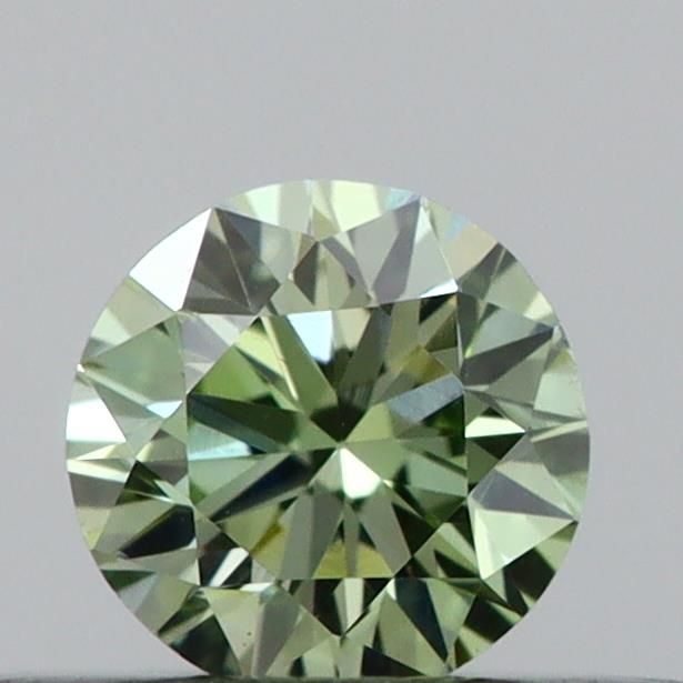 0.21 CT Fancy Vivid Green ROUND